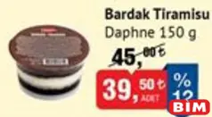 DAPHNE BARDAK TİRAMİSU 150 G fiyat ve kampanya bilgisi